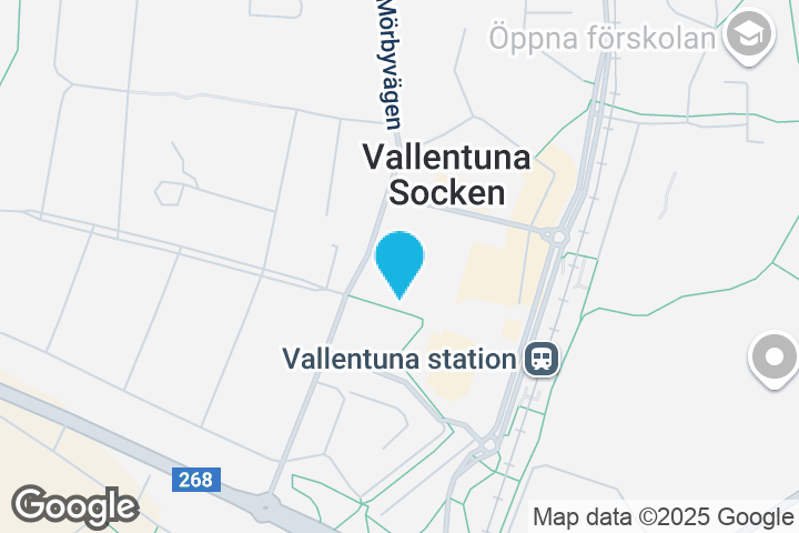 Kartan visar Vallentuna