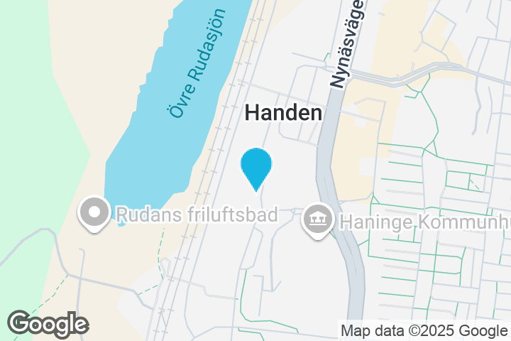 Kartan visar Handen