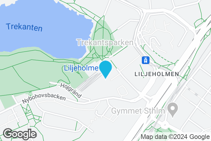 Kartan visar Liljeholmen