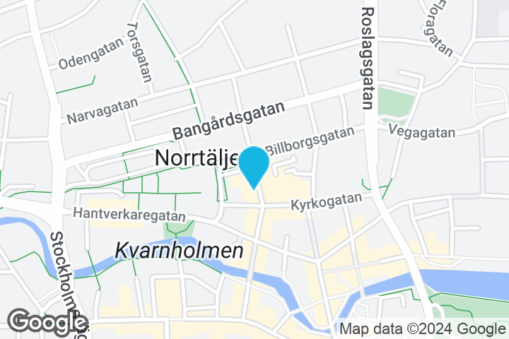 Kartan visar Norrtälje
