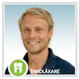 Tandläkare Gustav Norbäck i TV-rutan